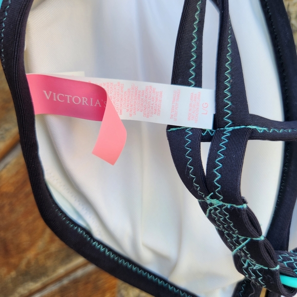 Victoria's Secret T-back Teeny Triangle Scuba Bikini Top - Picture 3 of 5